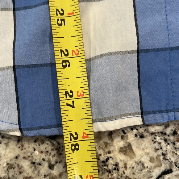 EUC Koret Vintage blue and white plaid longsleeve top - Picture 9 of 13